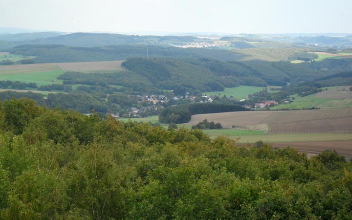 Panoramaansicht vom Aussichtsturm